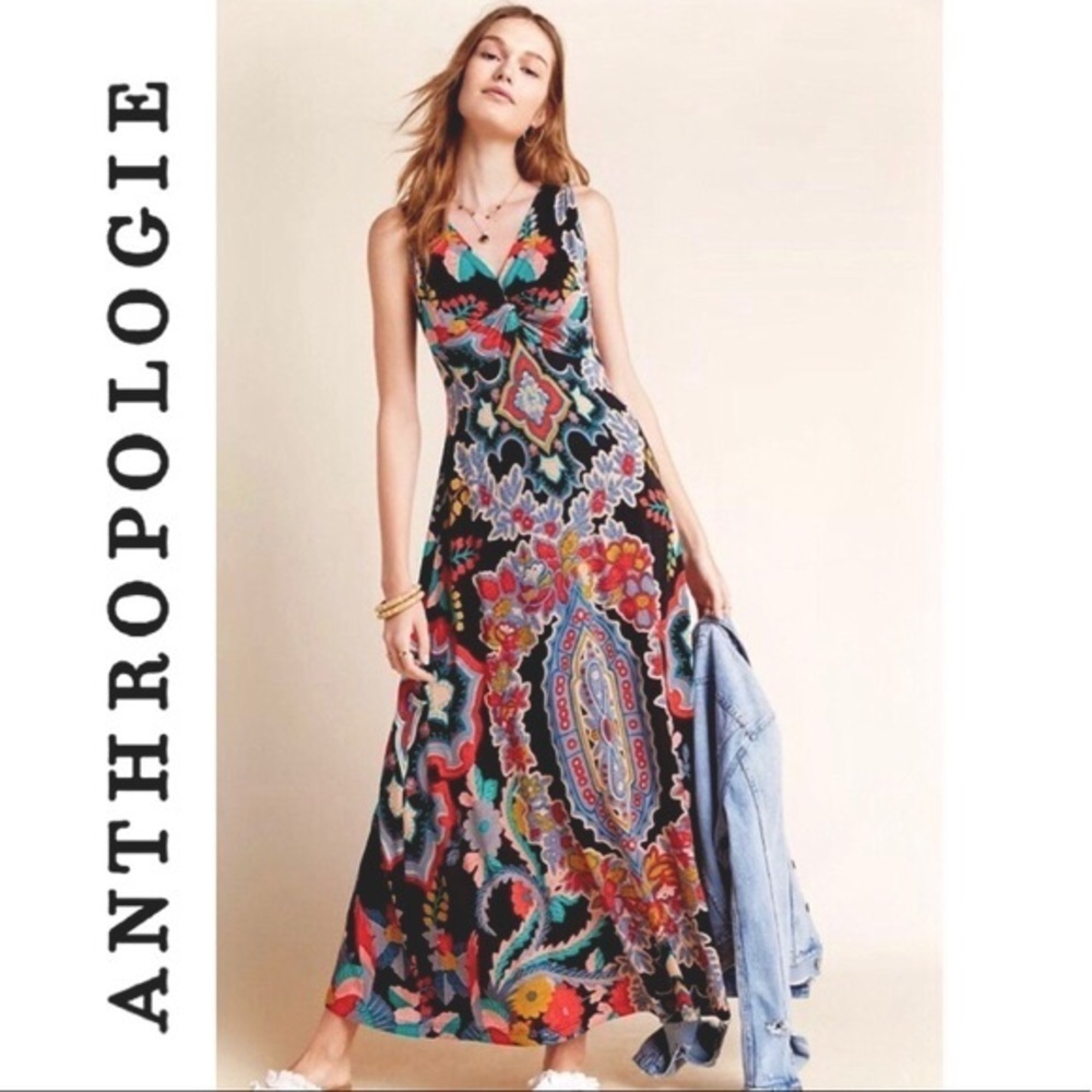 NWOT Anthro Maeve Camilla Maxi Dress